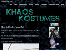 Tablet Screenshot of khaoskostumes.com